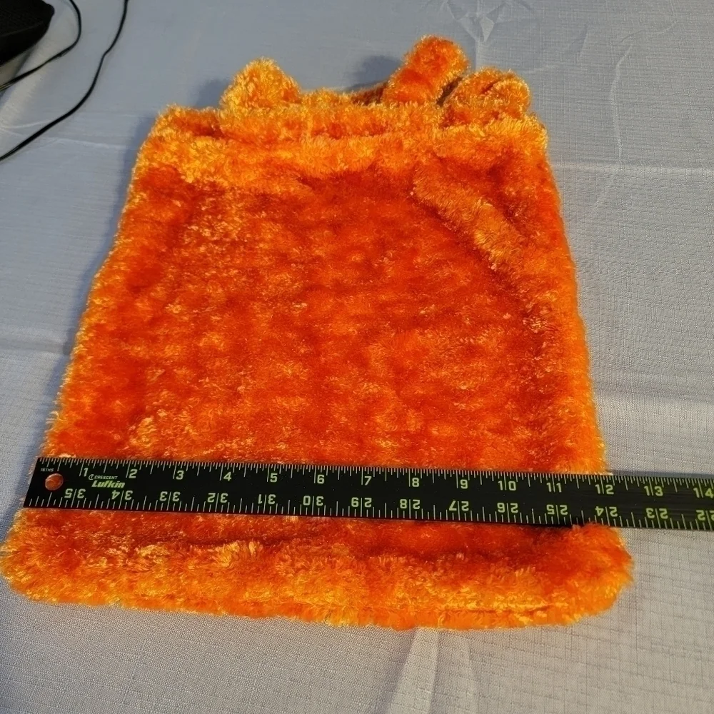 Halloween Pumpkin Plush Jack O Lantern plush Fuzzy Treat Candy Tote Bag T35